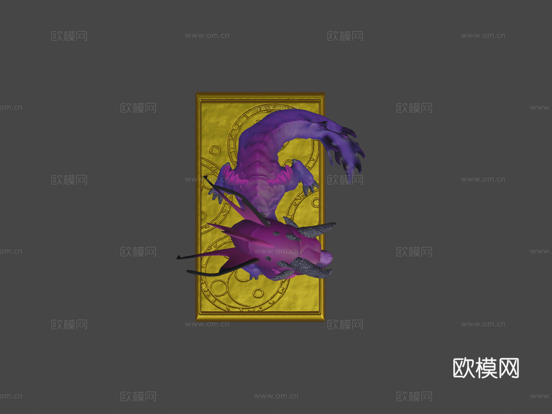 龙壁虎3d模型下载（渲染图7）