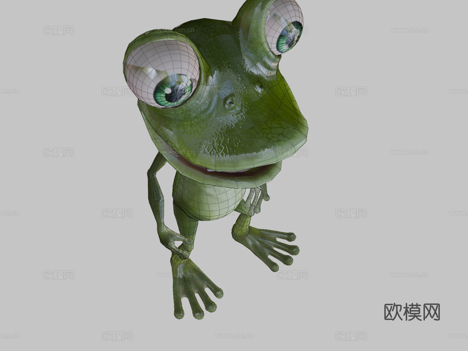 青蛙3d模型下载（渲染图2）