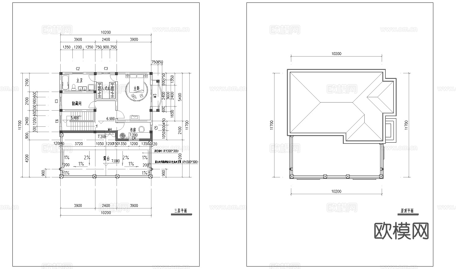 乡村自建房别墅建筑  最新全套施工图设计cad施工图cad施工图