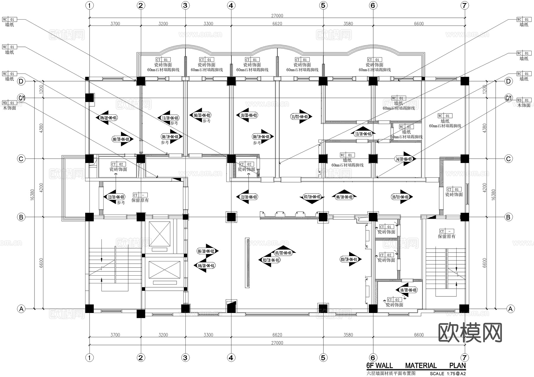 整形医院平面系统图cad施工图