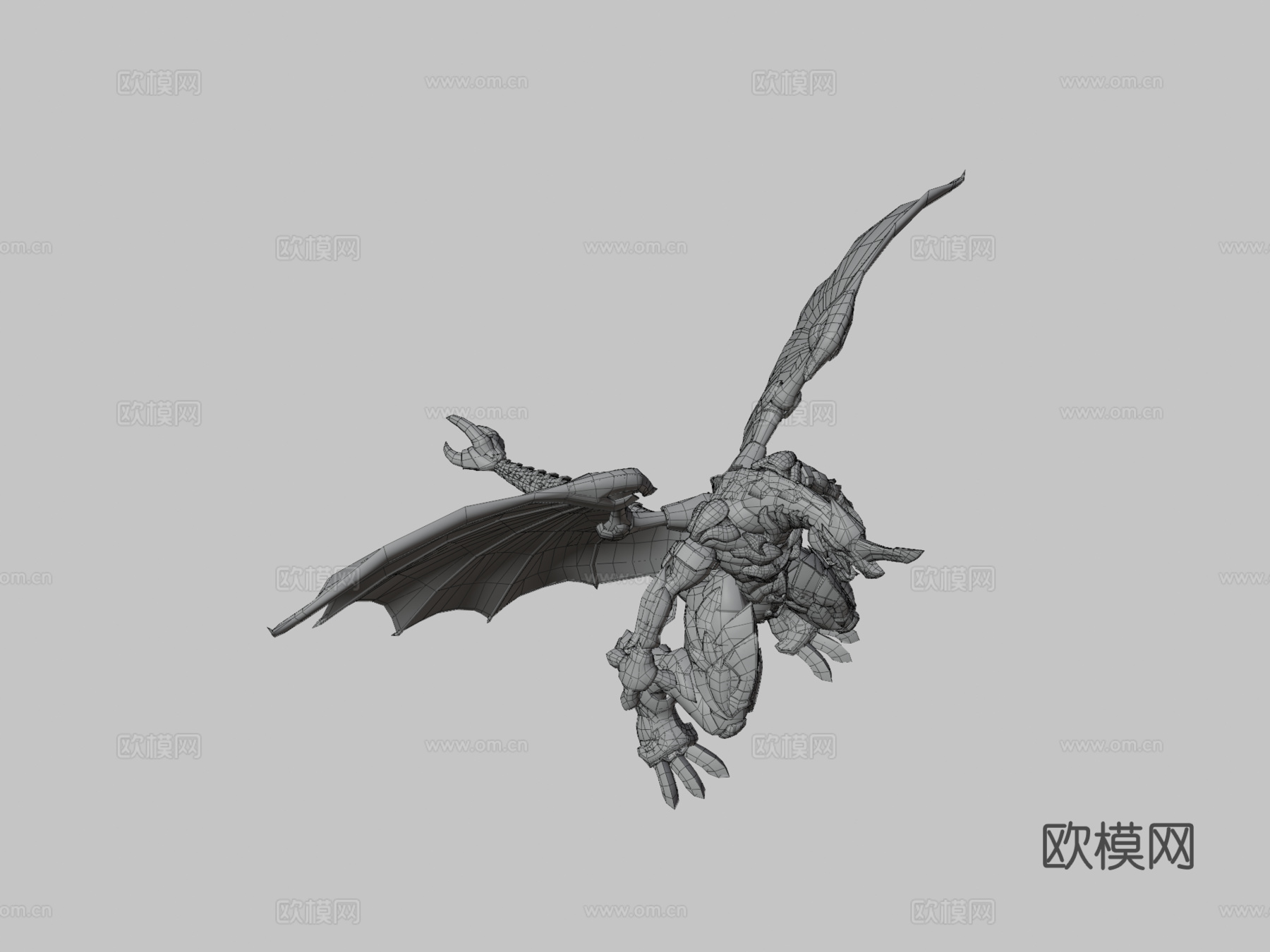 龙族机甲火神3d模型3d模型下载（渲染图3）