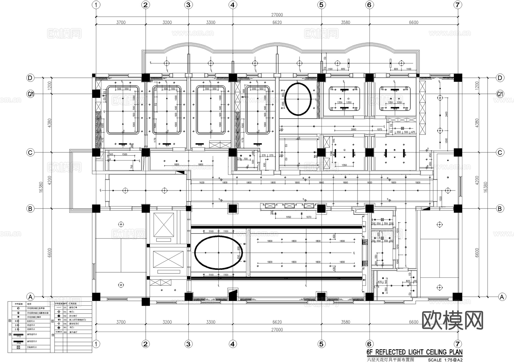 整形医院平面系统图cad施工图
