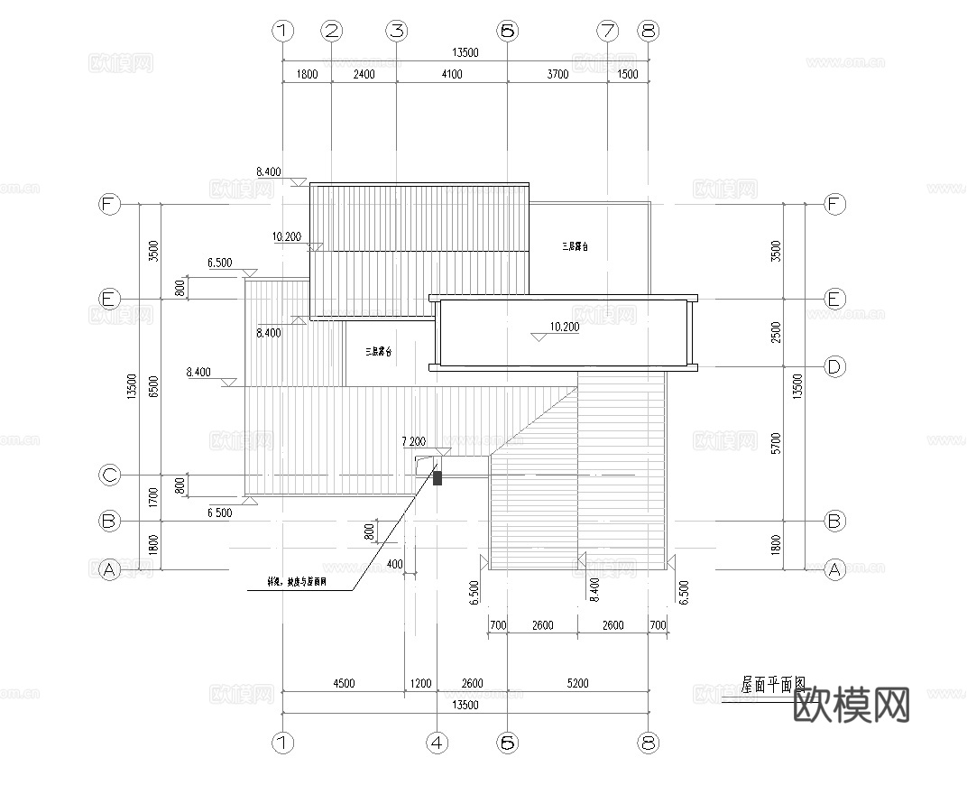 乡村自建房别墅建筑 最新全套施工图设计cad施工图