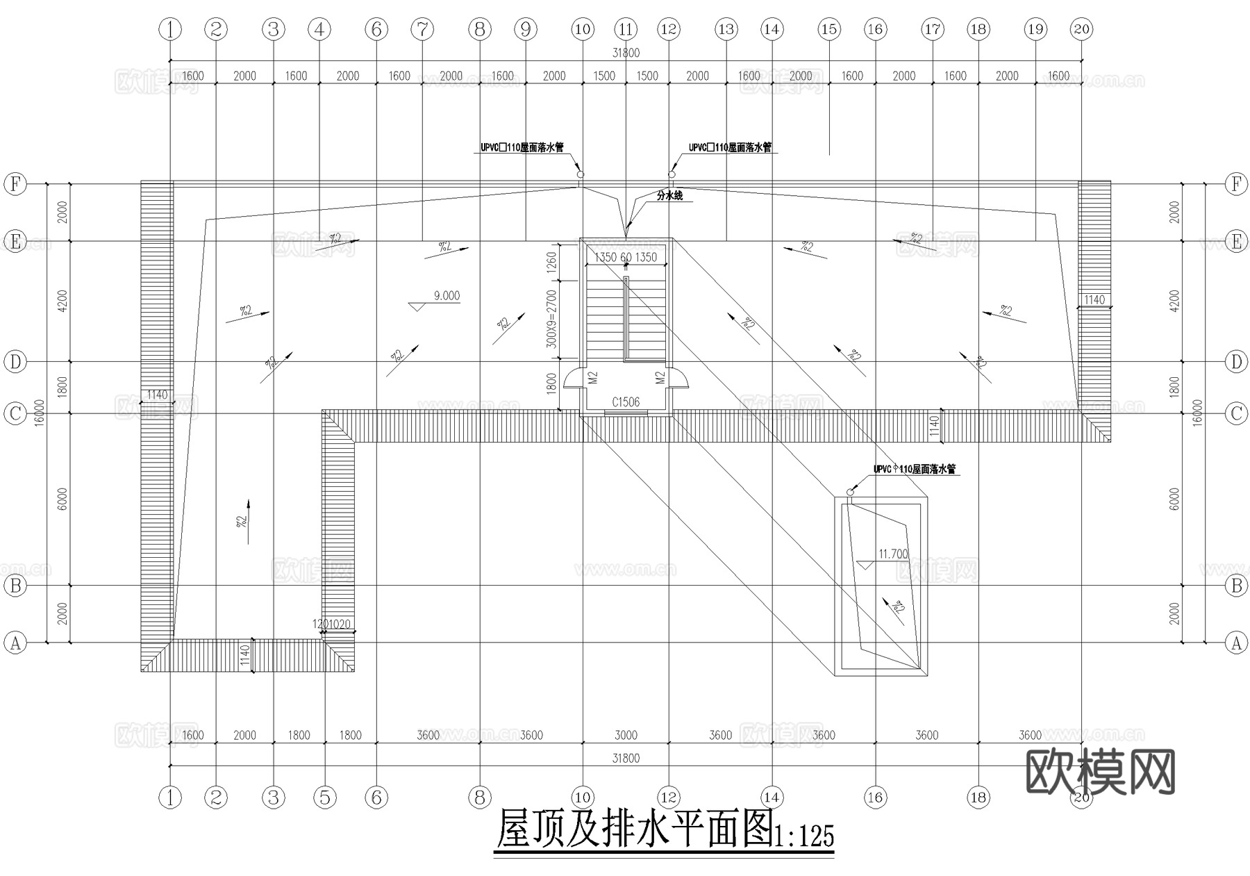 三层养老院敬老院建筑 老年公寓cad施工图