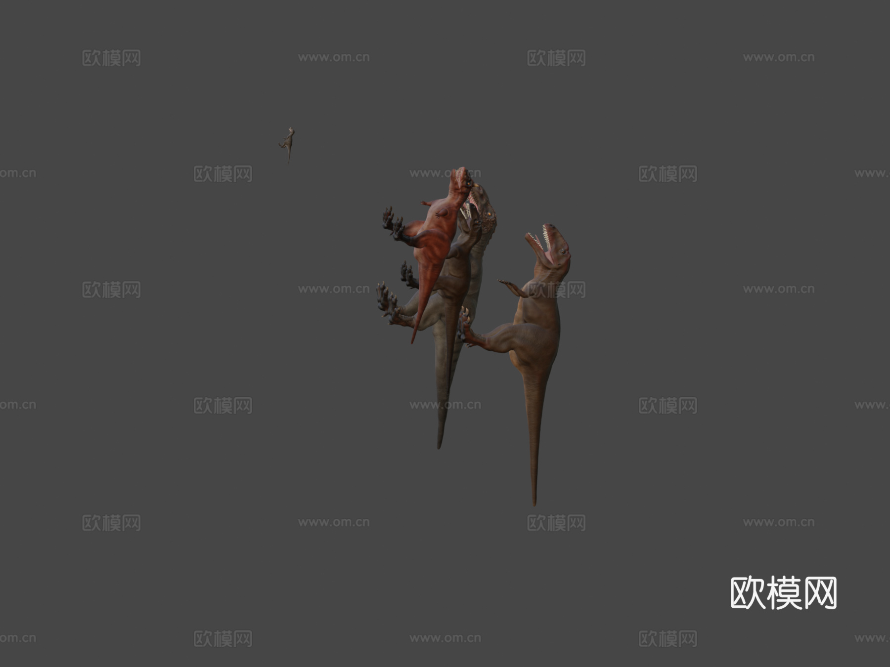 兽脚类恐龙包3d模型下载（渲染图6）