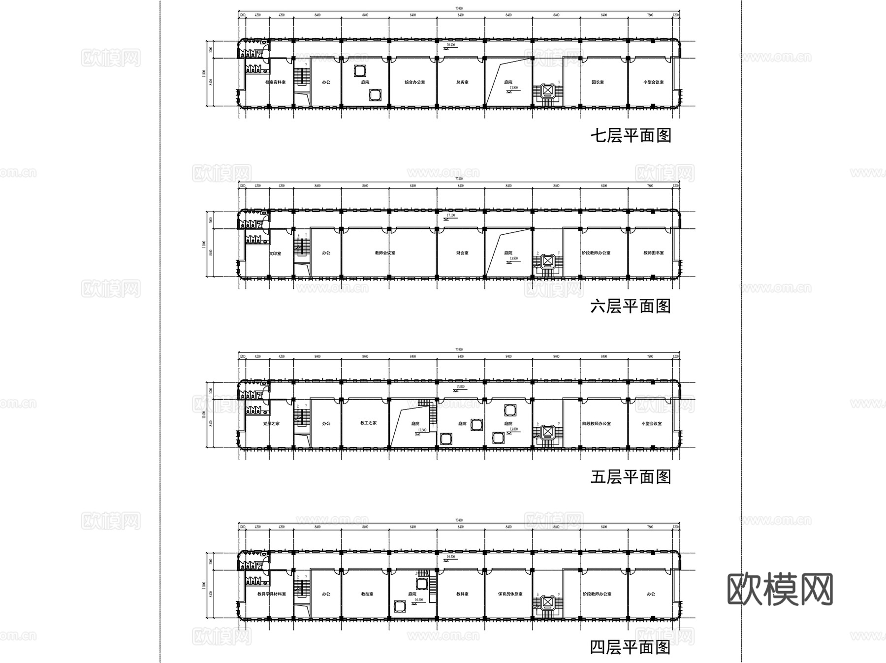 昆山幼儿园建筑平面CAD施工图集cad施工图