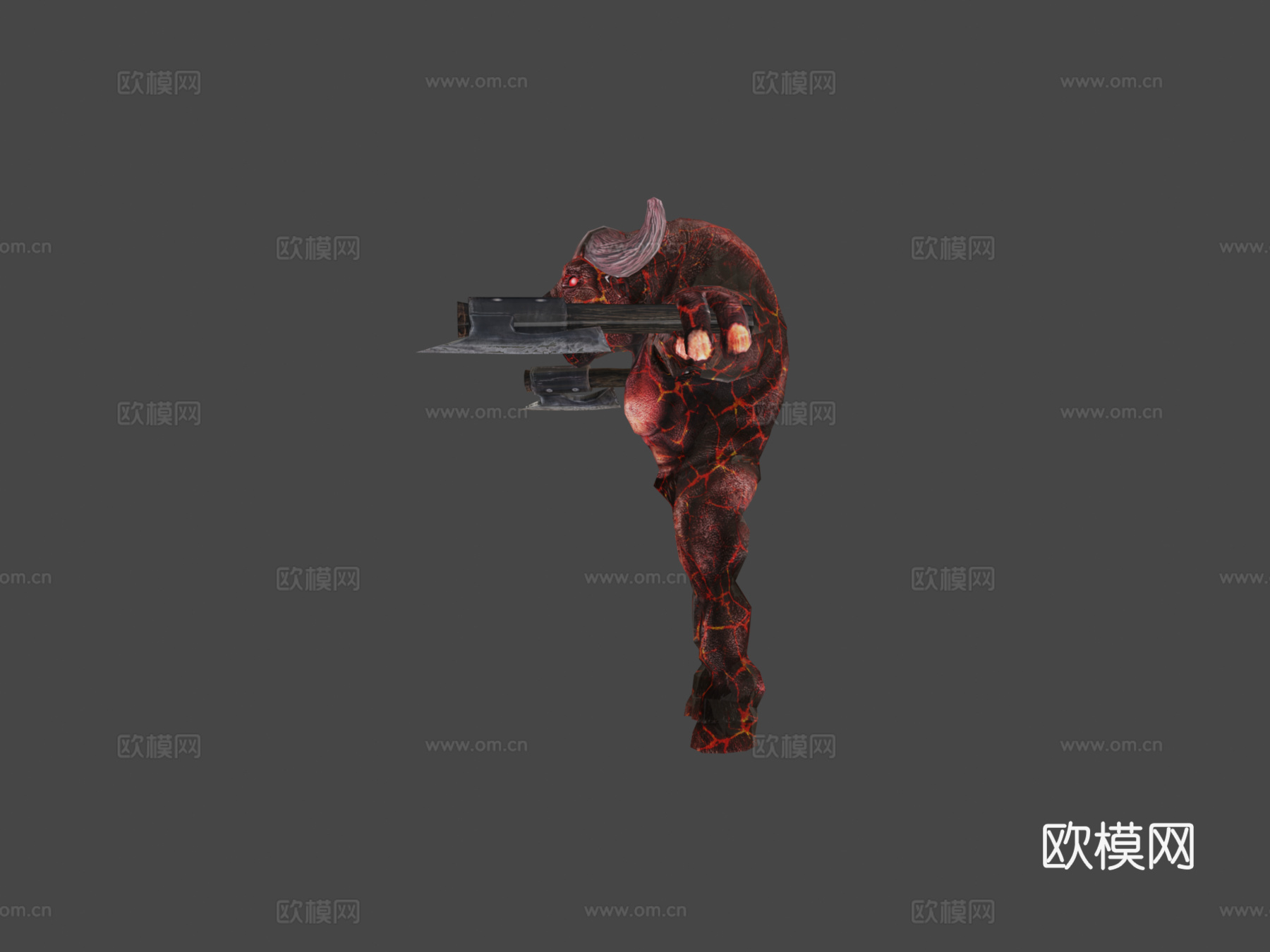 三维实时牛头怪023d模型下载（渲染图5）