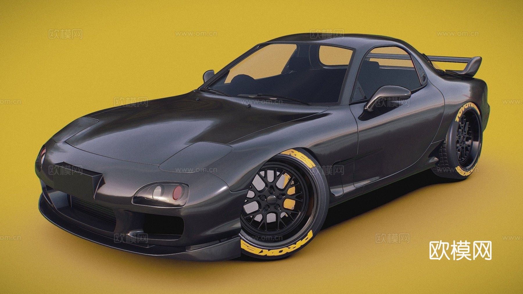 马自达RX73d模型下载（渲染图1）