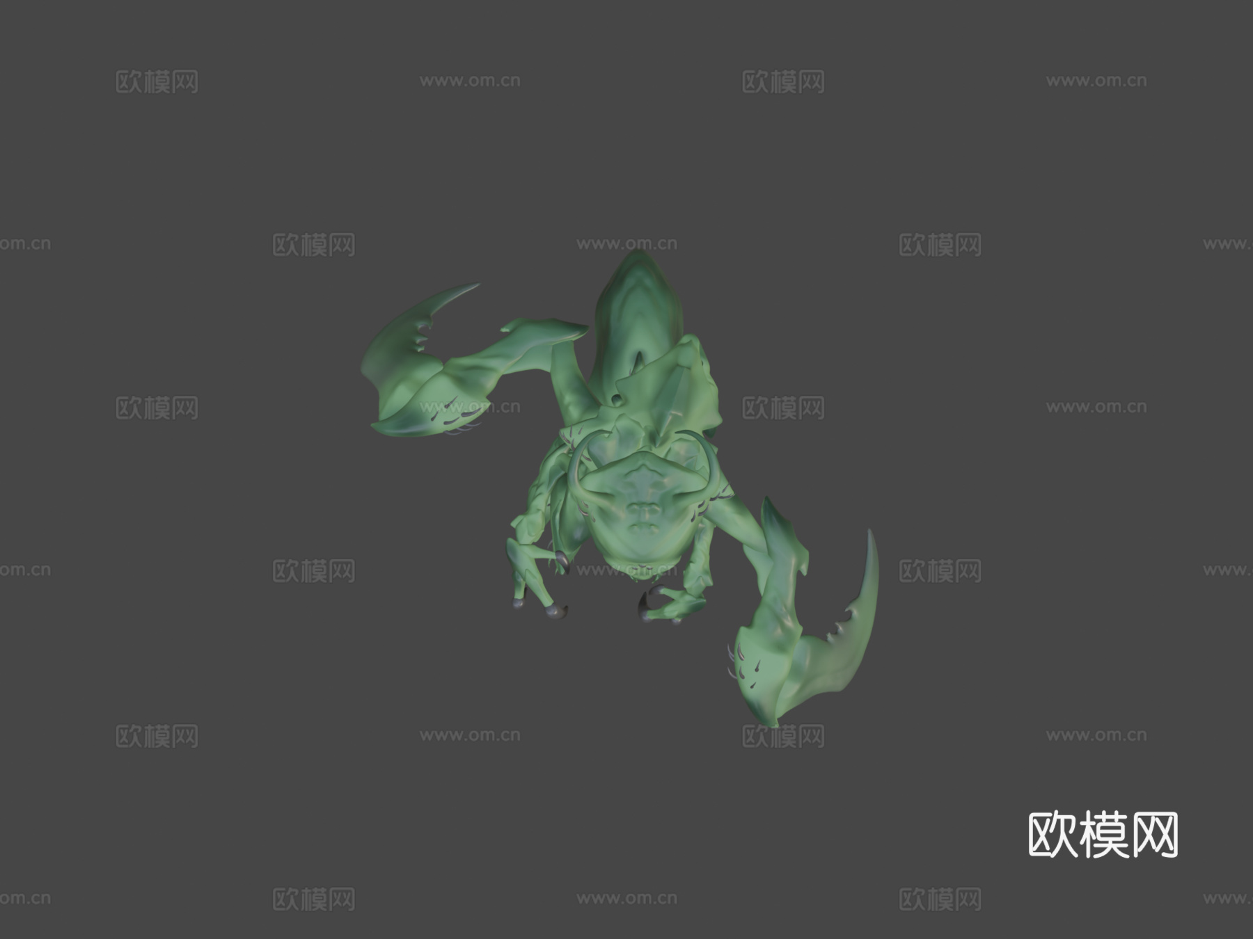 暗影中的螳螂猎手3d模型下载（渲染图6）