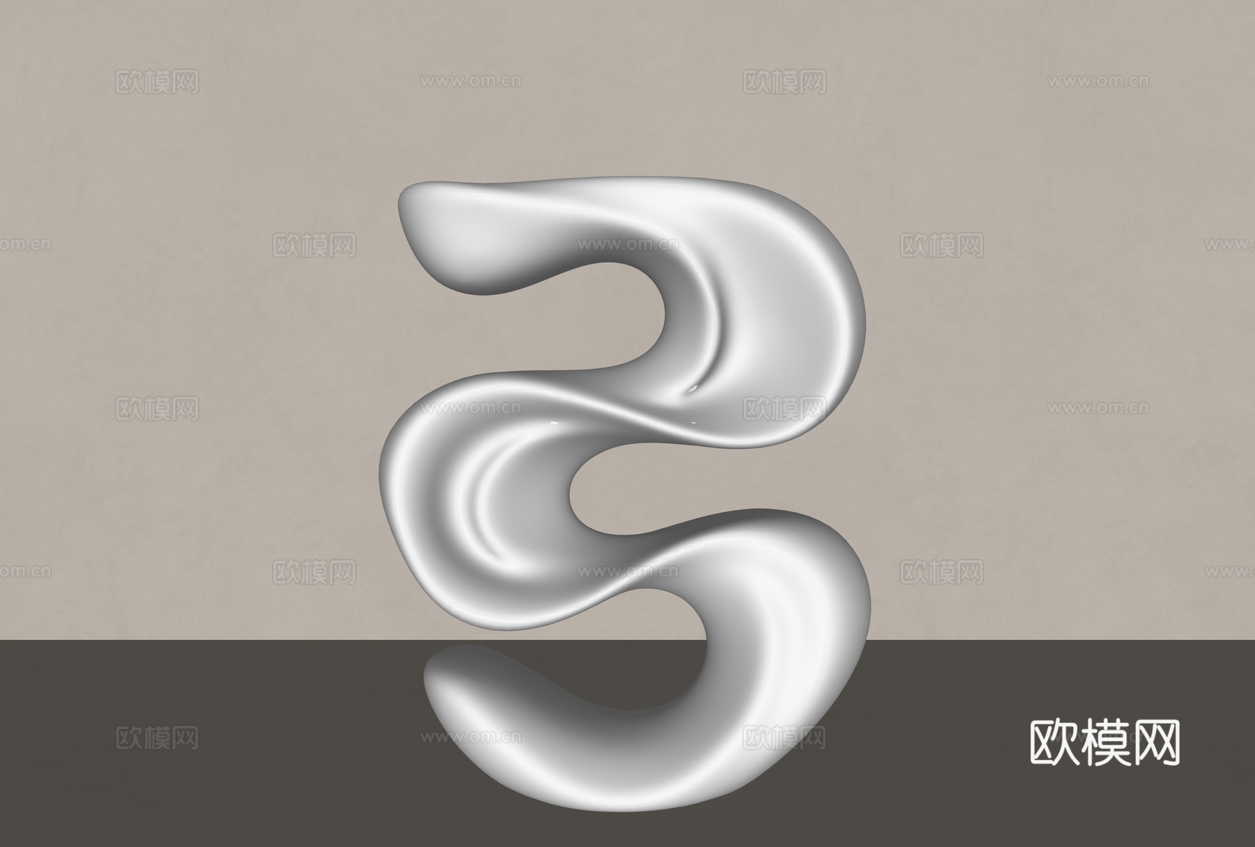 现代雕塑 景观雕塑 不锈钢雕塑 雕塑摆件 金属雕塑摆件 雕塑su模型