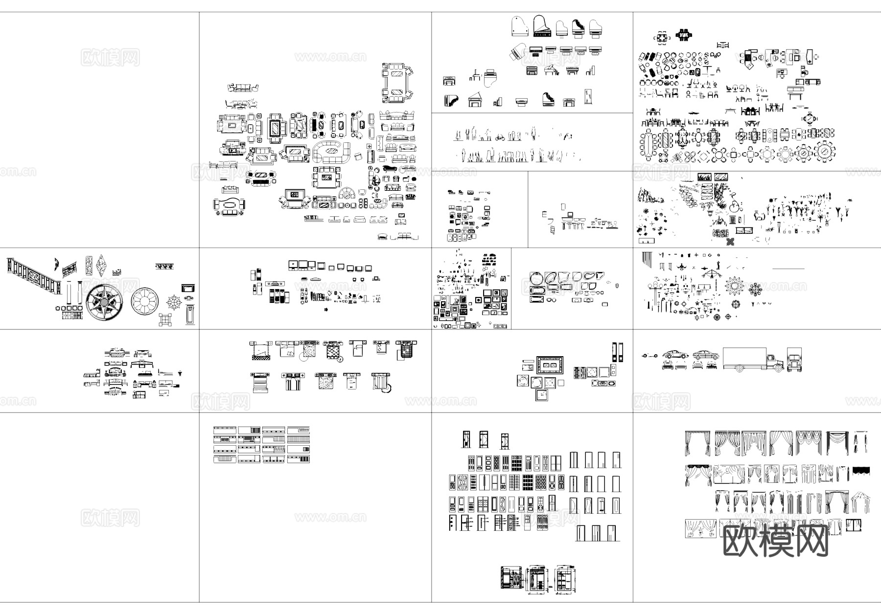 土建工装CAD综合图库cad施工图