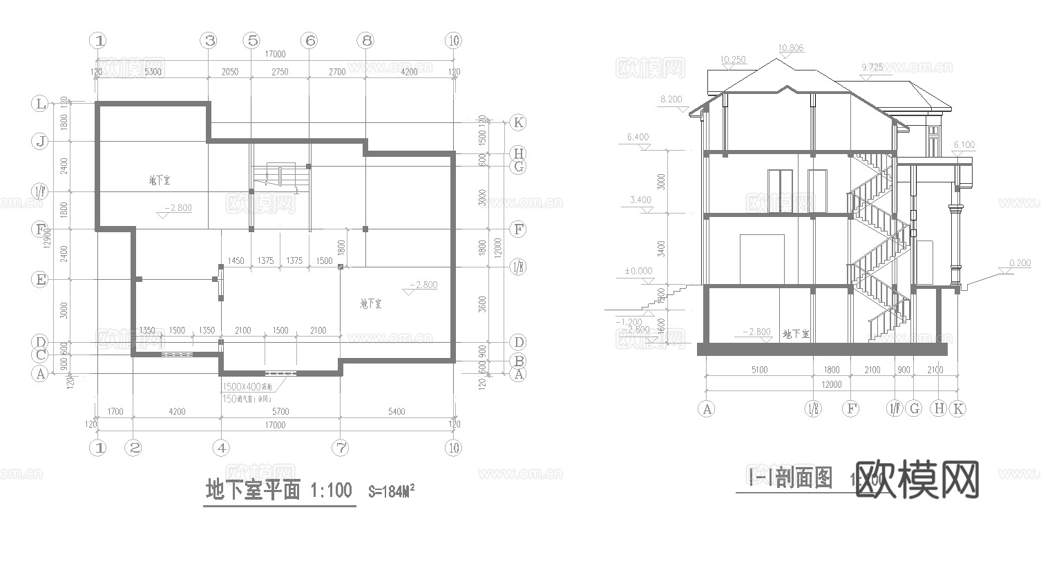 20套自建房三层别墅建筑 最新全套施工图设计cad施工图下载（渲染图3）
