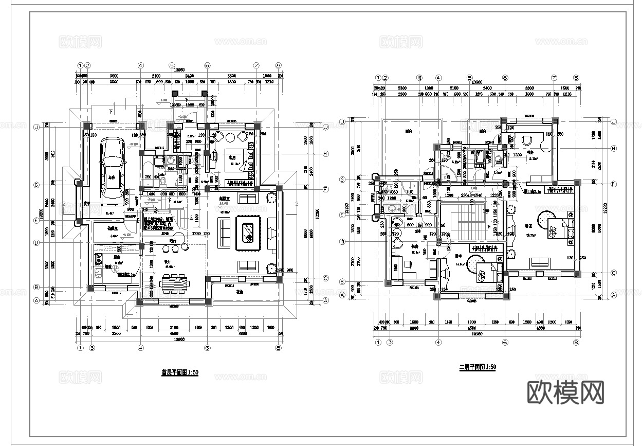 12套自建房建筑 最新全套施工图设计cad施工图下载（渲染图6）