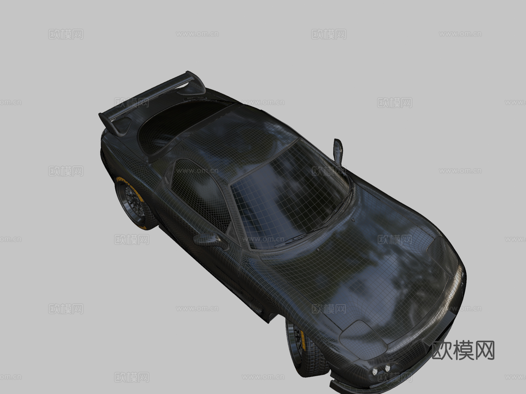 马自达RX73d模型下载（渲染图2）