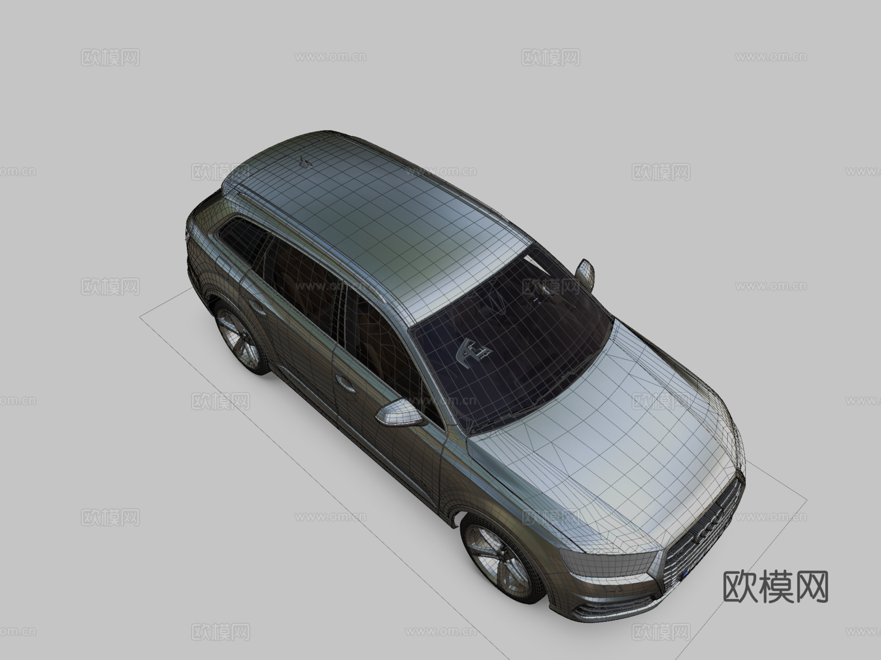 奥迪Q7演示3d模型下载（渲染图2）