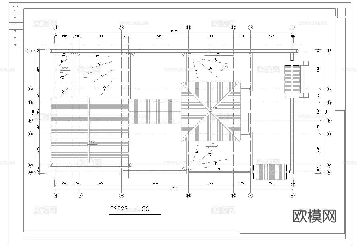 4套自建房四合院 最新全套施工图设计cad施工图