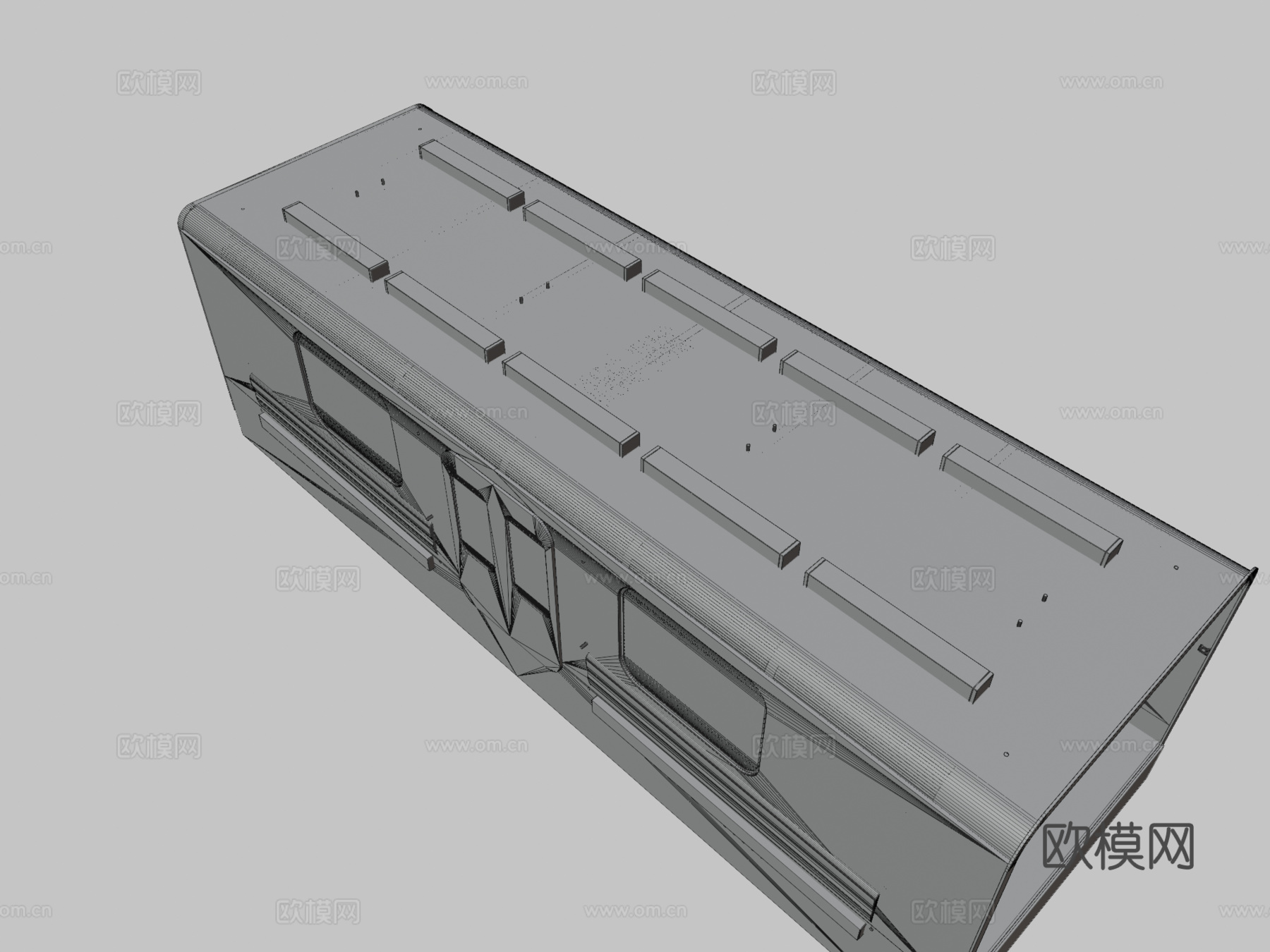 地铁列车内部3d模型下载（渲染图3）