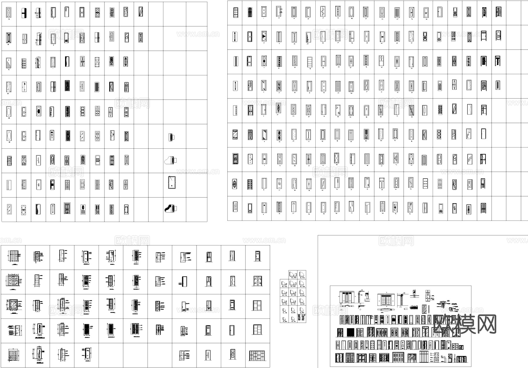 室内建筑景观工装综合CAD图库cad施工图cad施工图