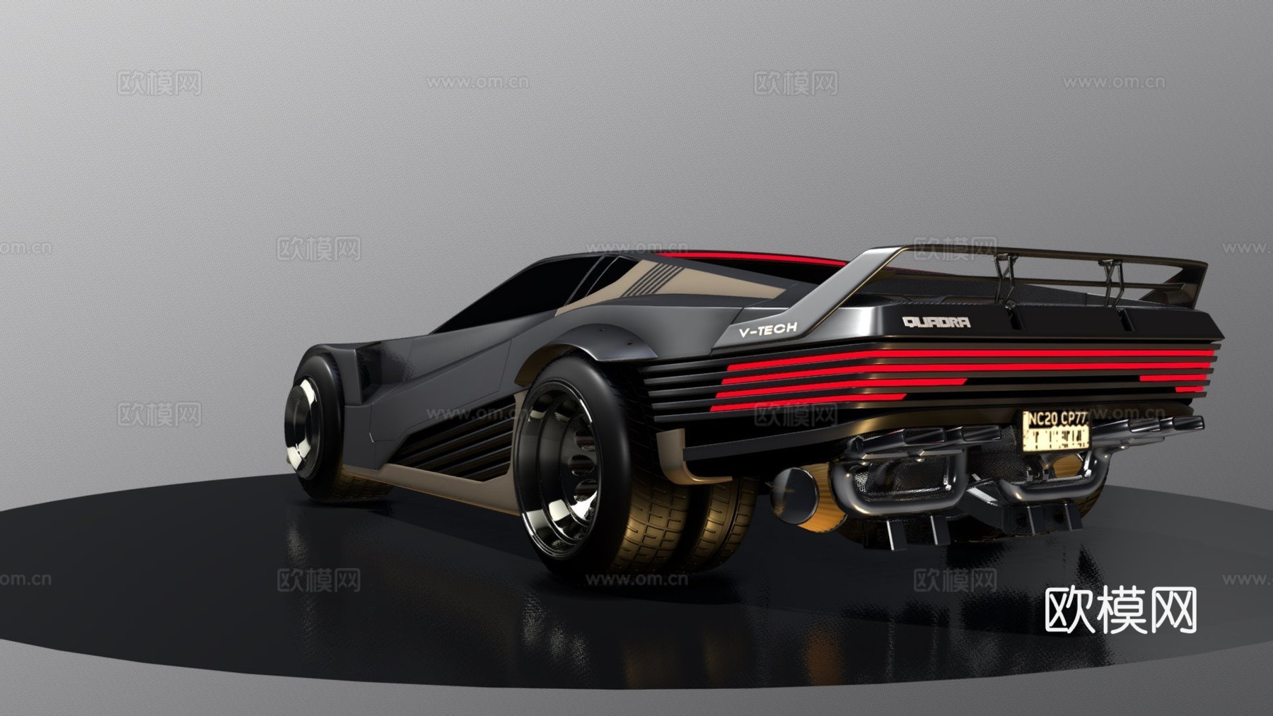 赛博朋克2077Quadra VTechE3版本3d模型下载（渲染图1）