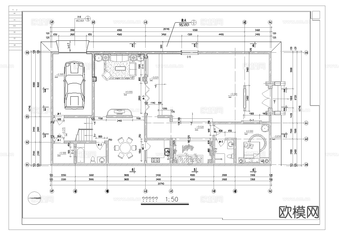 8套自建房四合院 最新全套施工图设计cad施工图