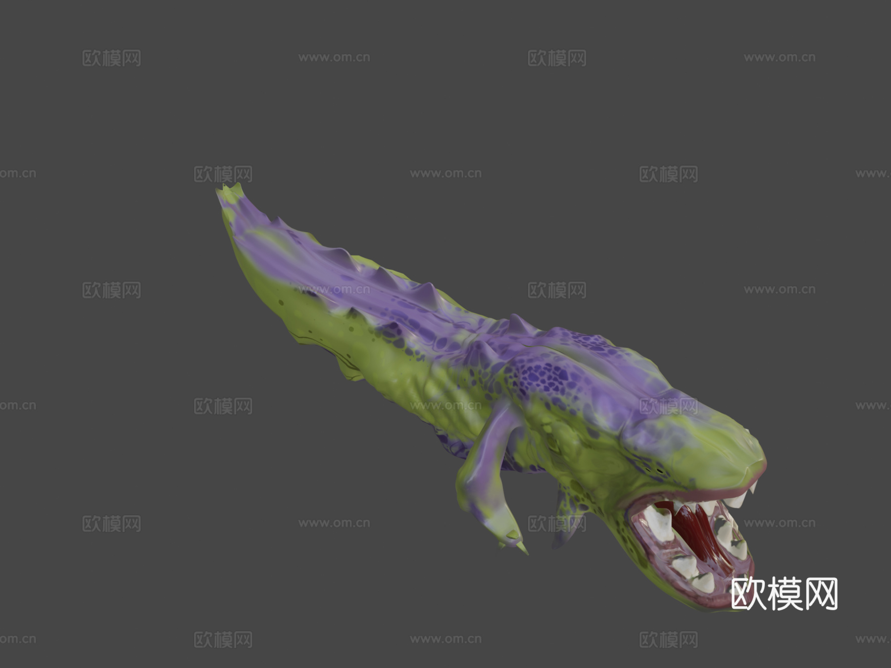 橄榄食怪3d模型下载（渲染图8）