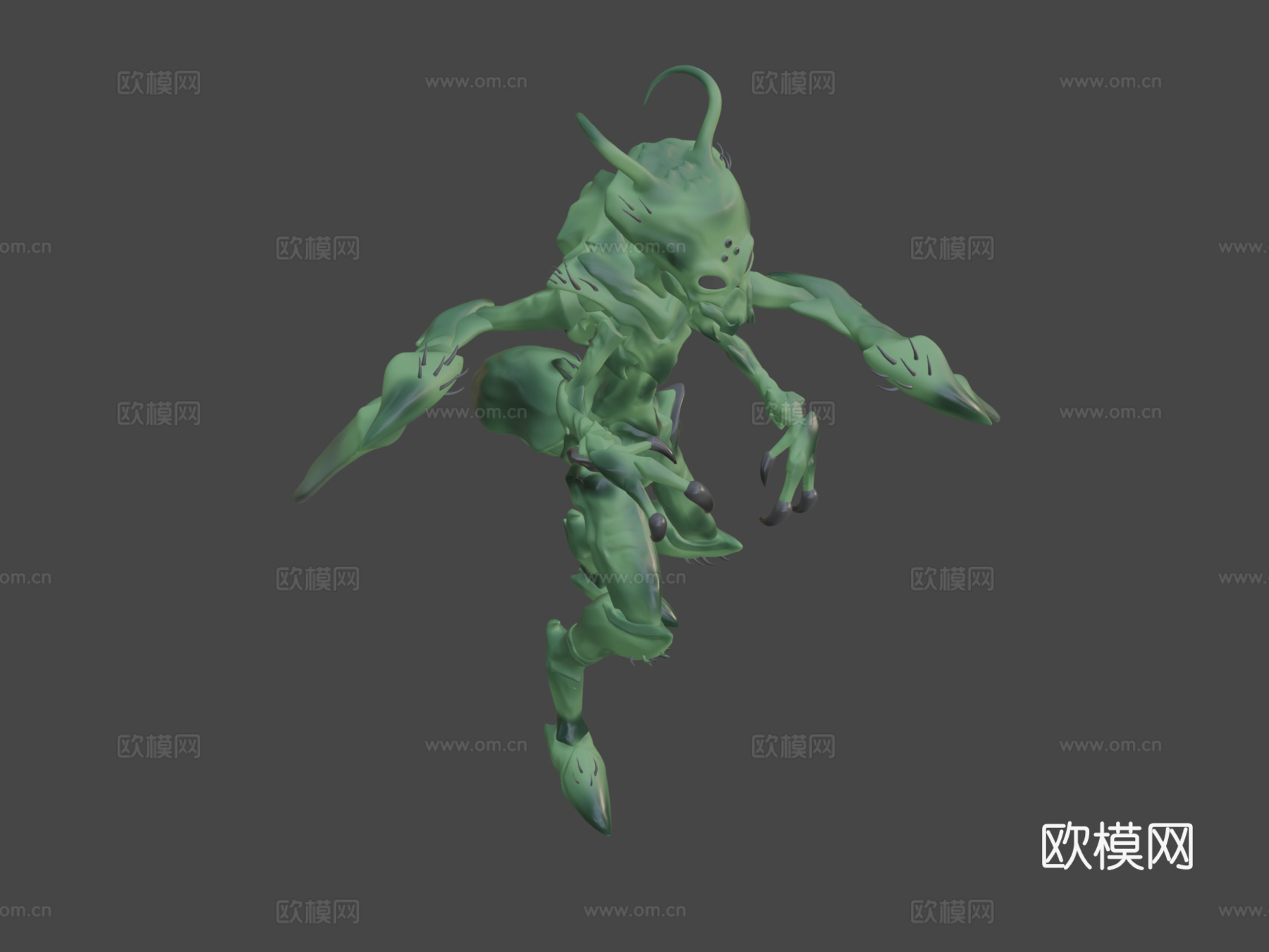 暗影中的螳螂猎手3d模型下载（渲染图8）