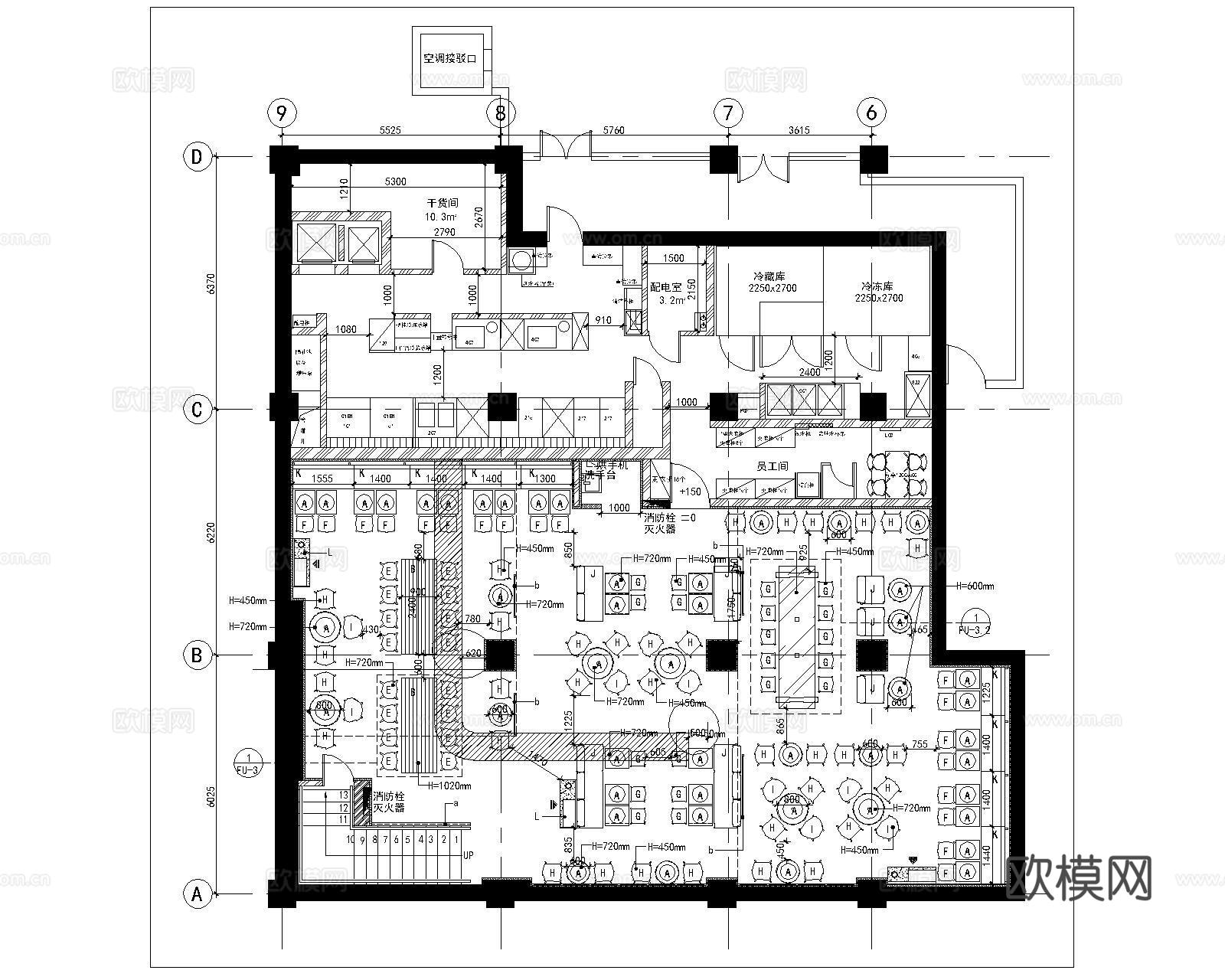 快餐店CAD施工图cad施工图