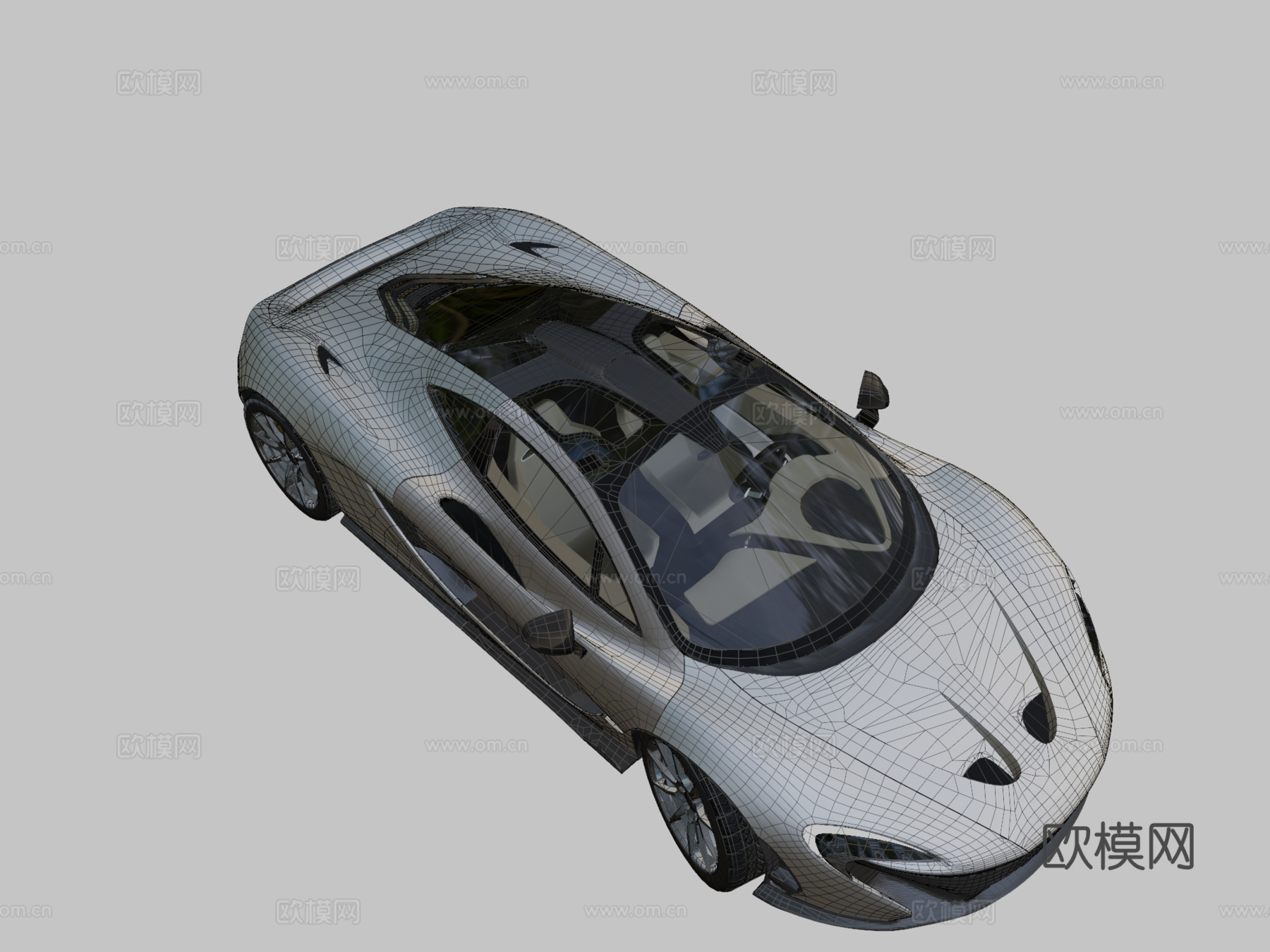 迈凯伦P125美元3d模型下载（渲染图2）