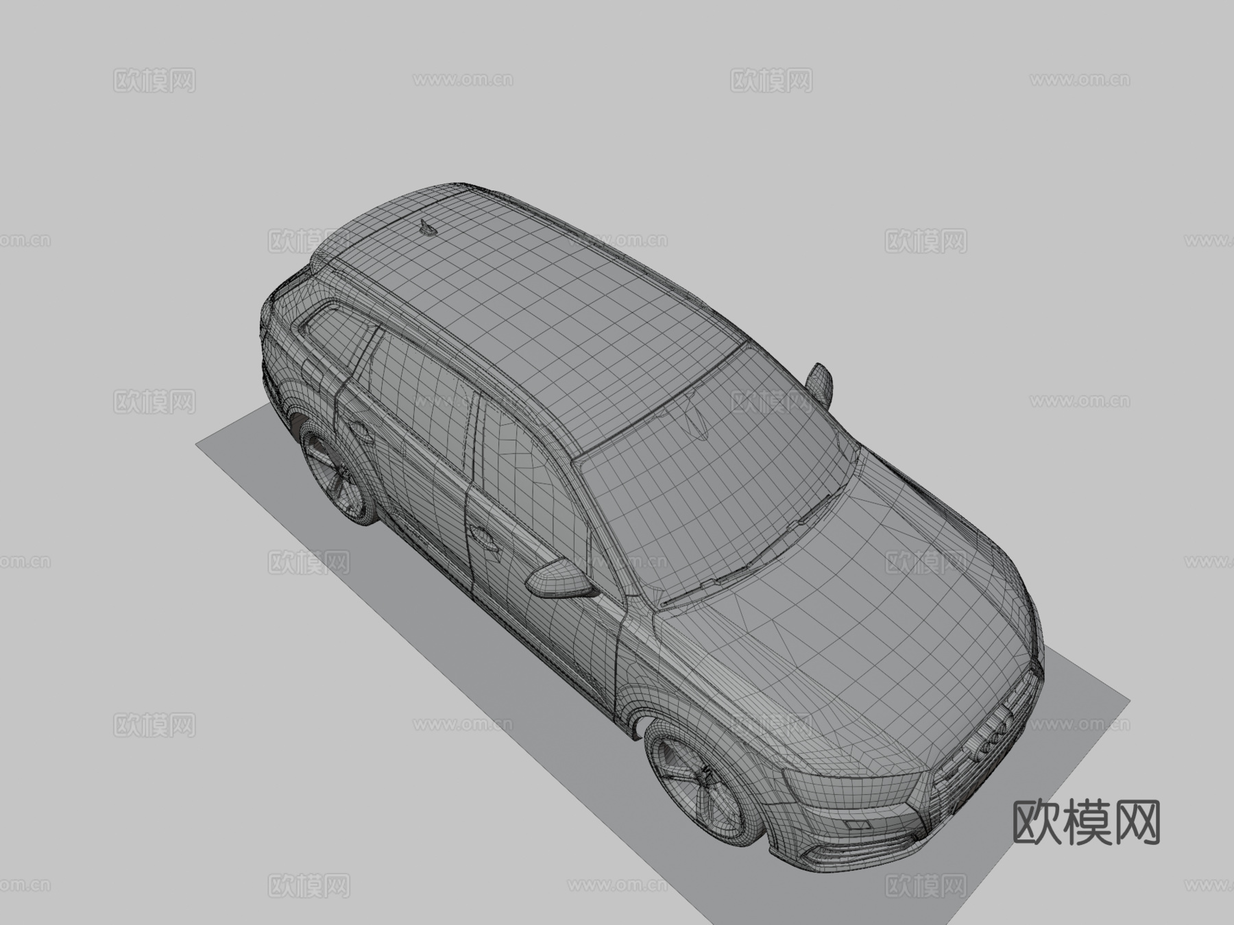 奥迪Q7演示3d模型下载（渲染图3）