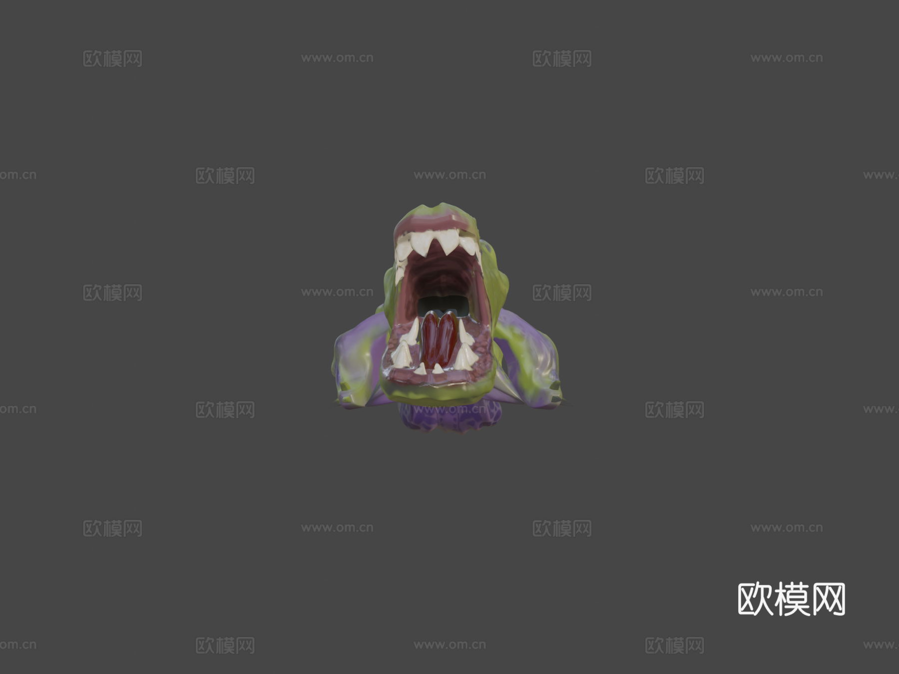 橄榄食怪3d模型下载（渲染图5）