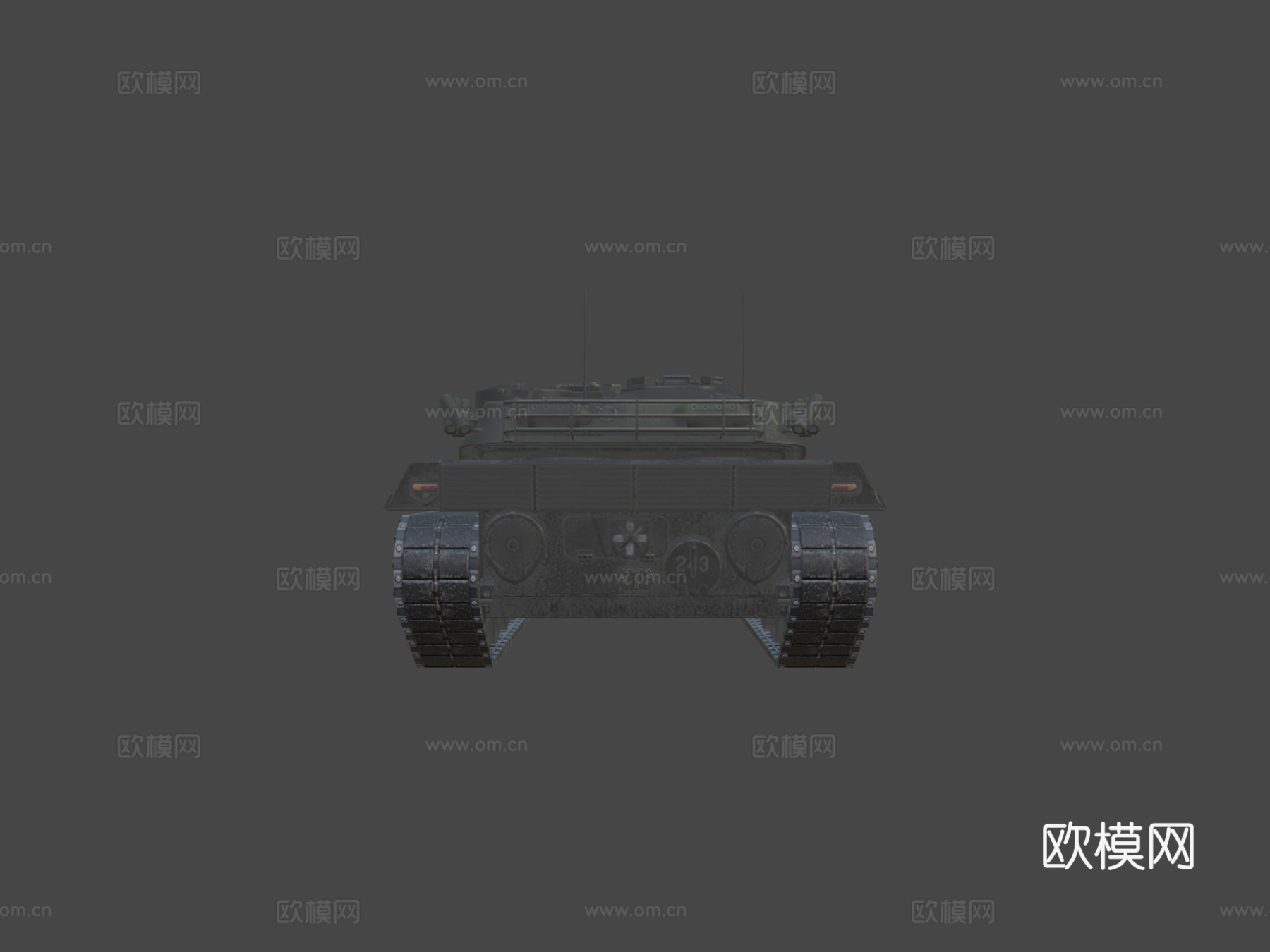 坦克世界闪电战KpfPz 70坦克3d模型下载（渲染图5）