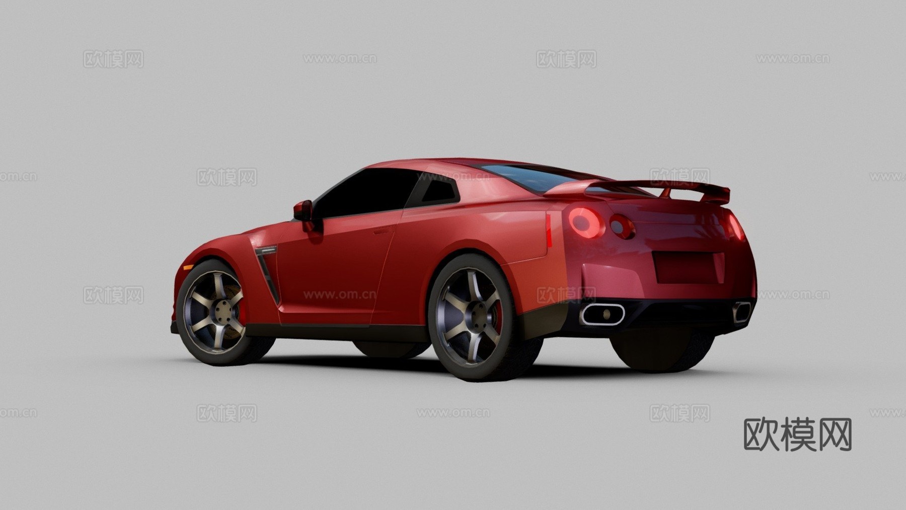 日产GTR3d模型下载（渲染图1）