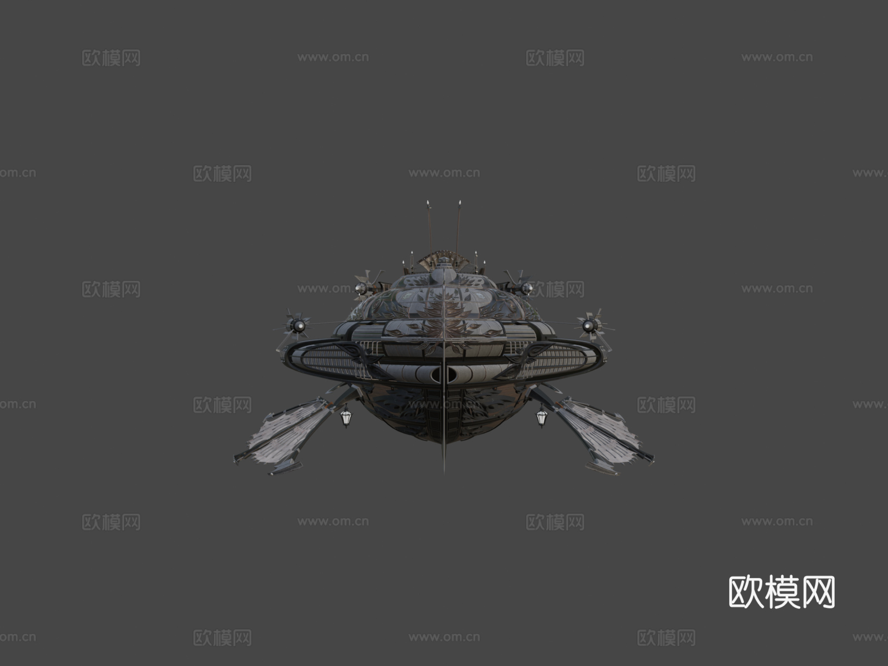 上升无限领域飞艇3d模型3d模型下载（渲染图5）