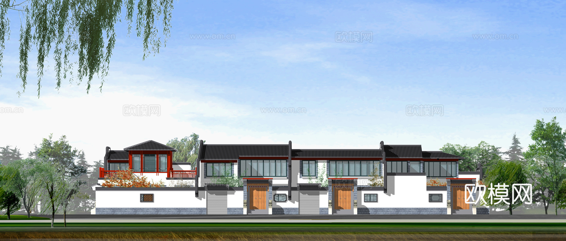 4套自建房四合院 最新全套施工图设计cad施工图