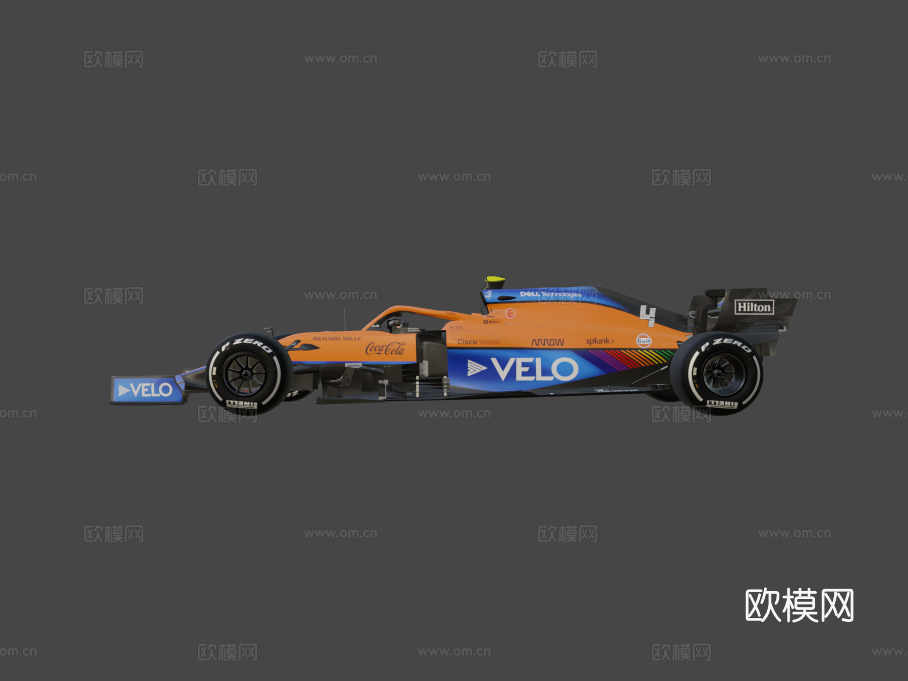 F1 2021迈凯伦MCL35M3d模型下载（渲染图6）