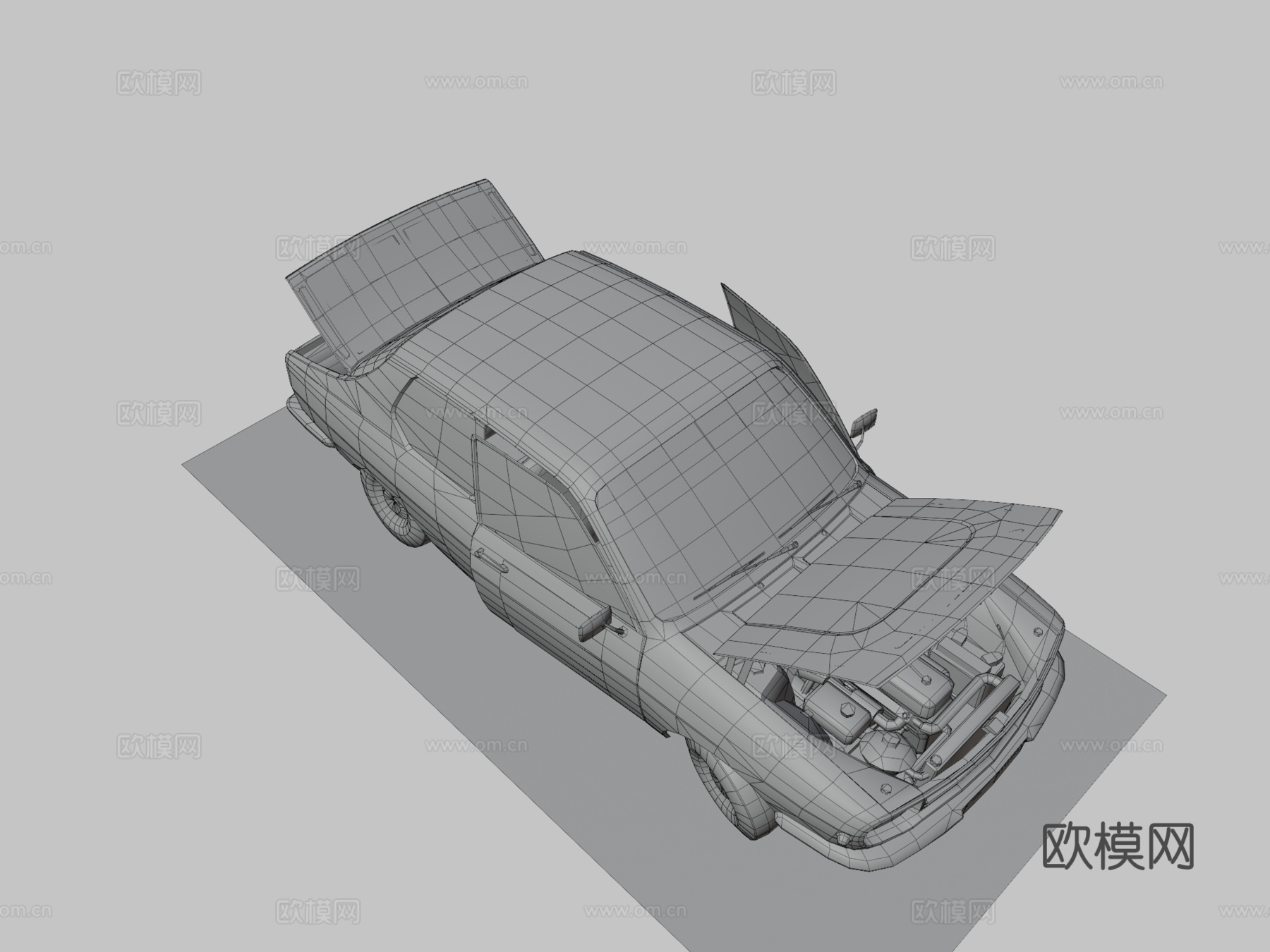 DL陷阱车3d模型下载（渲染图3）