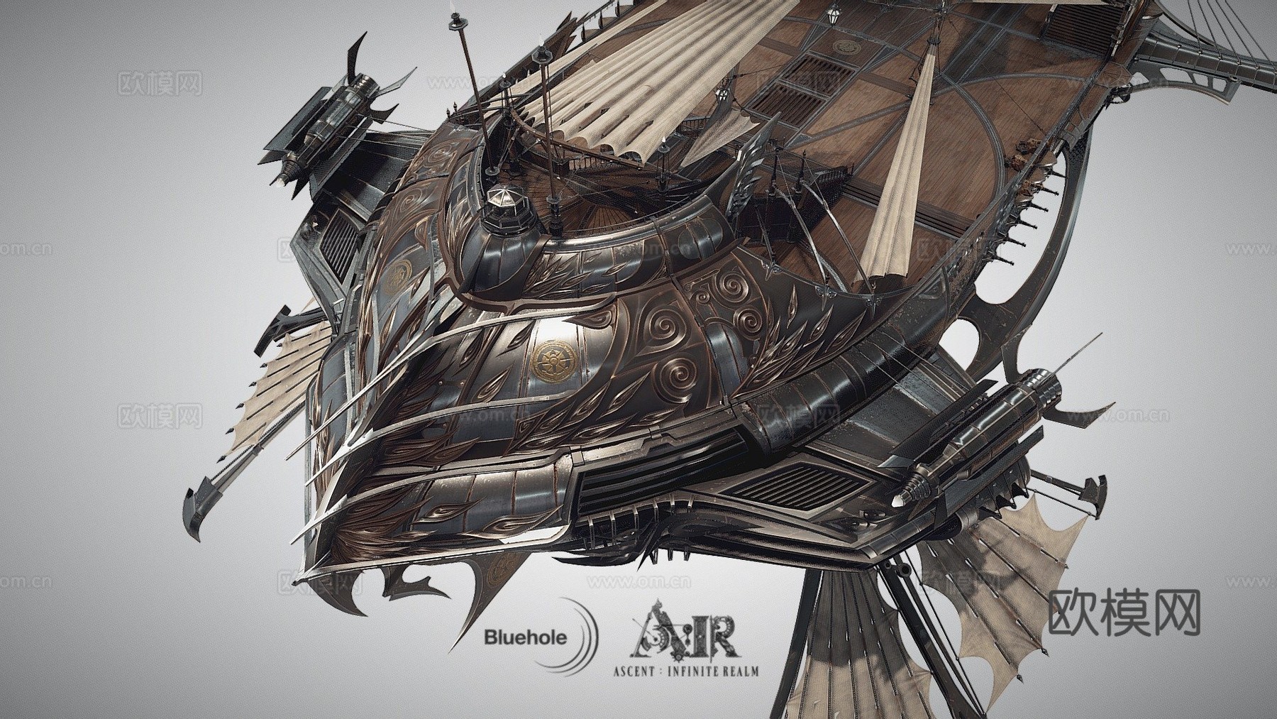 上升无限领域飞艇3d模型3d模型下载（渲染图1）