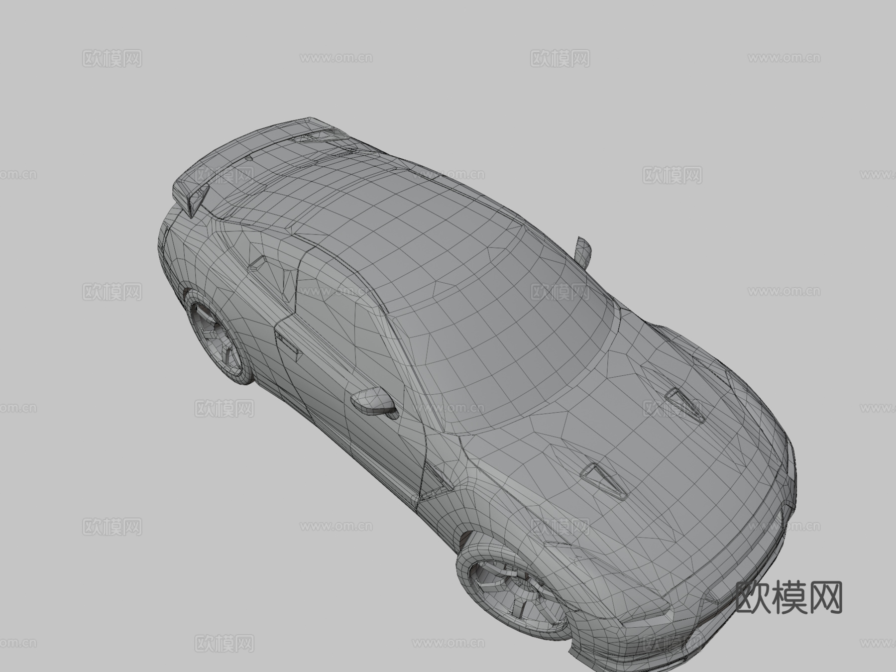 日产GTR3d模型下载（渲染图3）