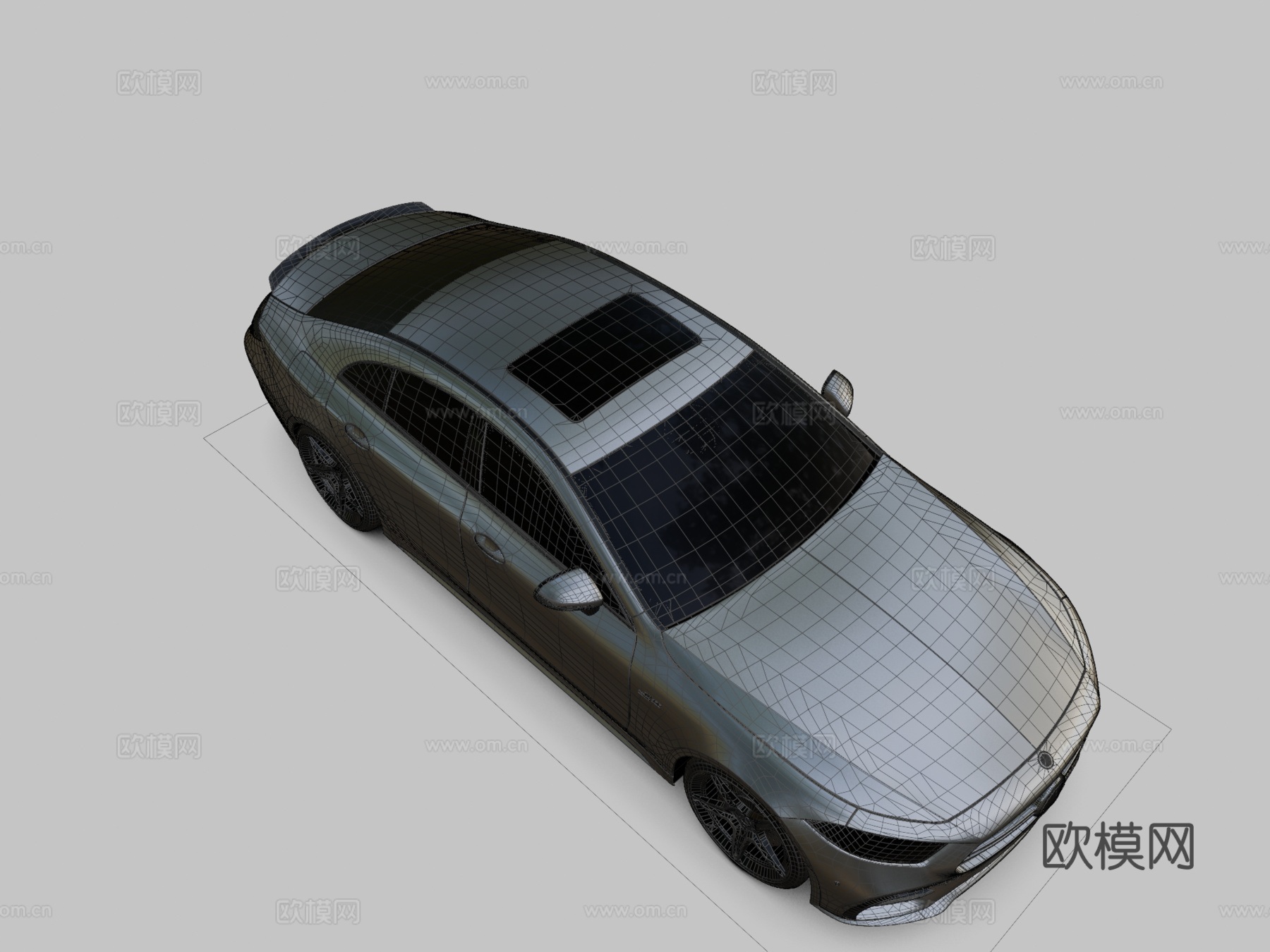 梅赛德斯AMG CLS石英创意3d模型下载（渲染图2）