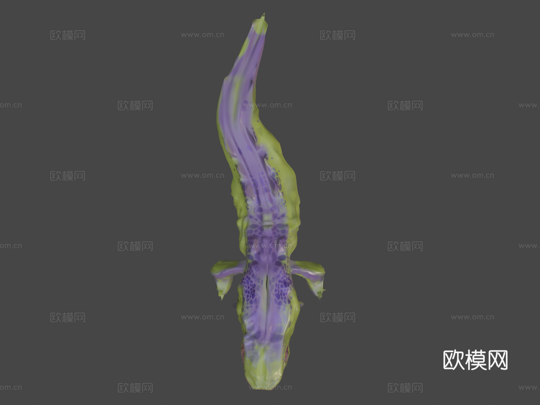橄榄食怪3d模型下载（渲染图7）