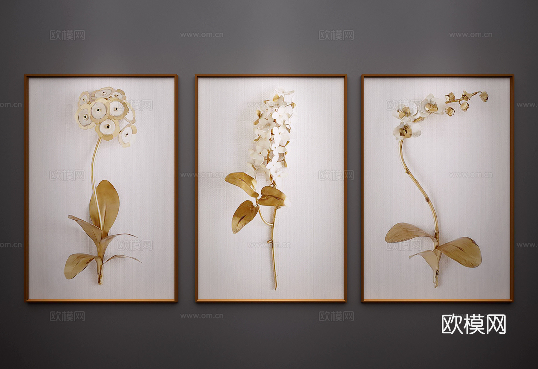 现代挂画 现代装饰画 北欧挂画 北欧装饰画 现代艺术画3d模型下载（渲染图1）