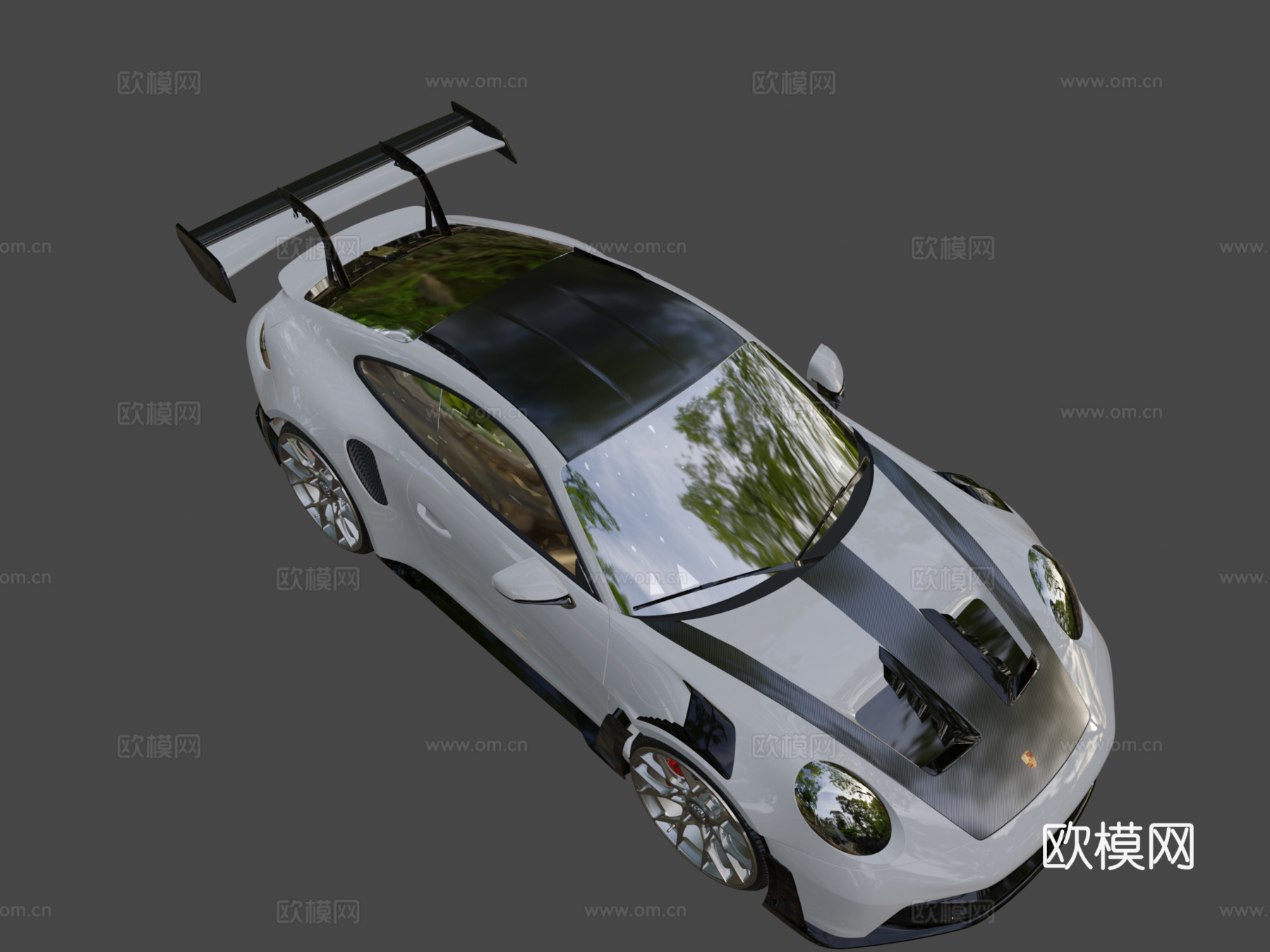 保时捷GT3 RS3d模型下载（渲染图8）