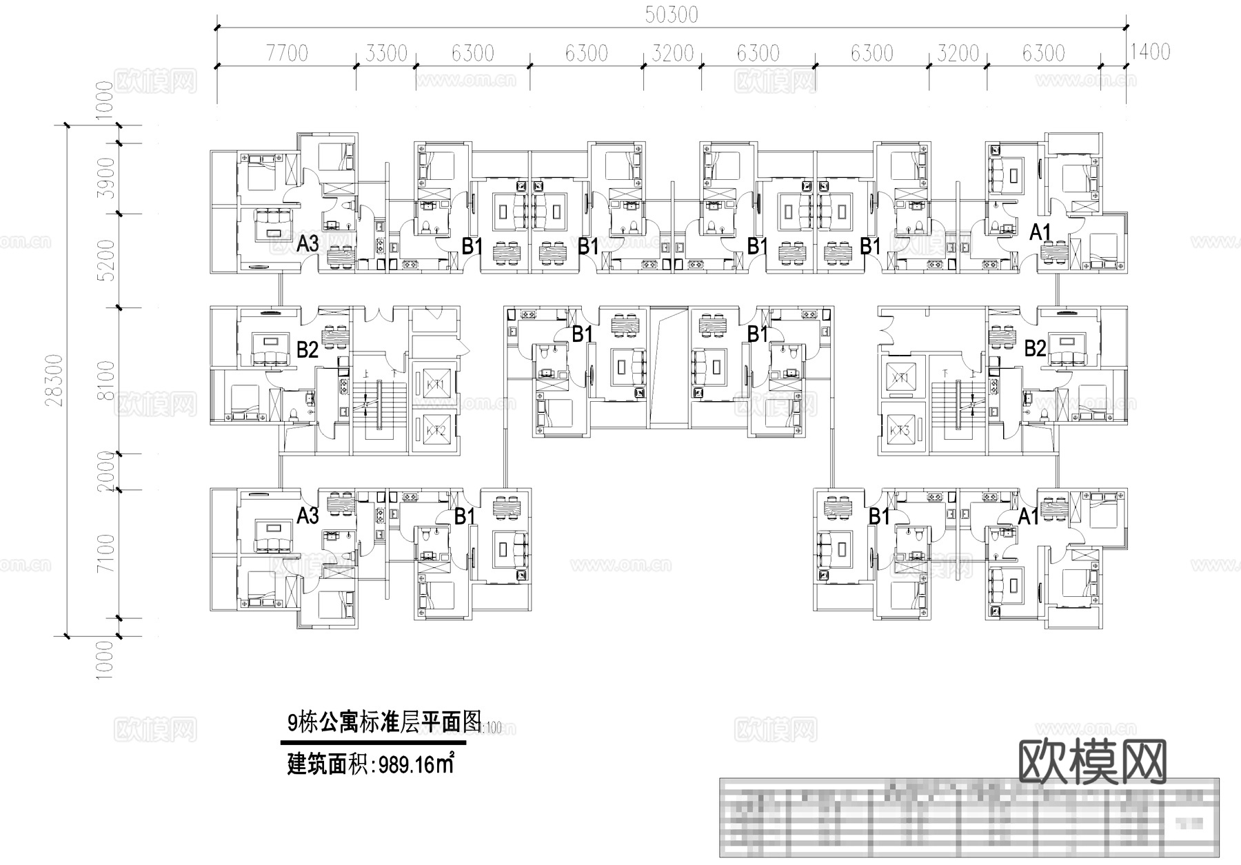 瑞祥商贸城公寓建筑CAD施工图cad施工图