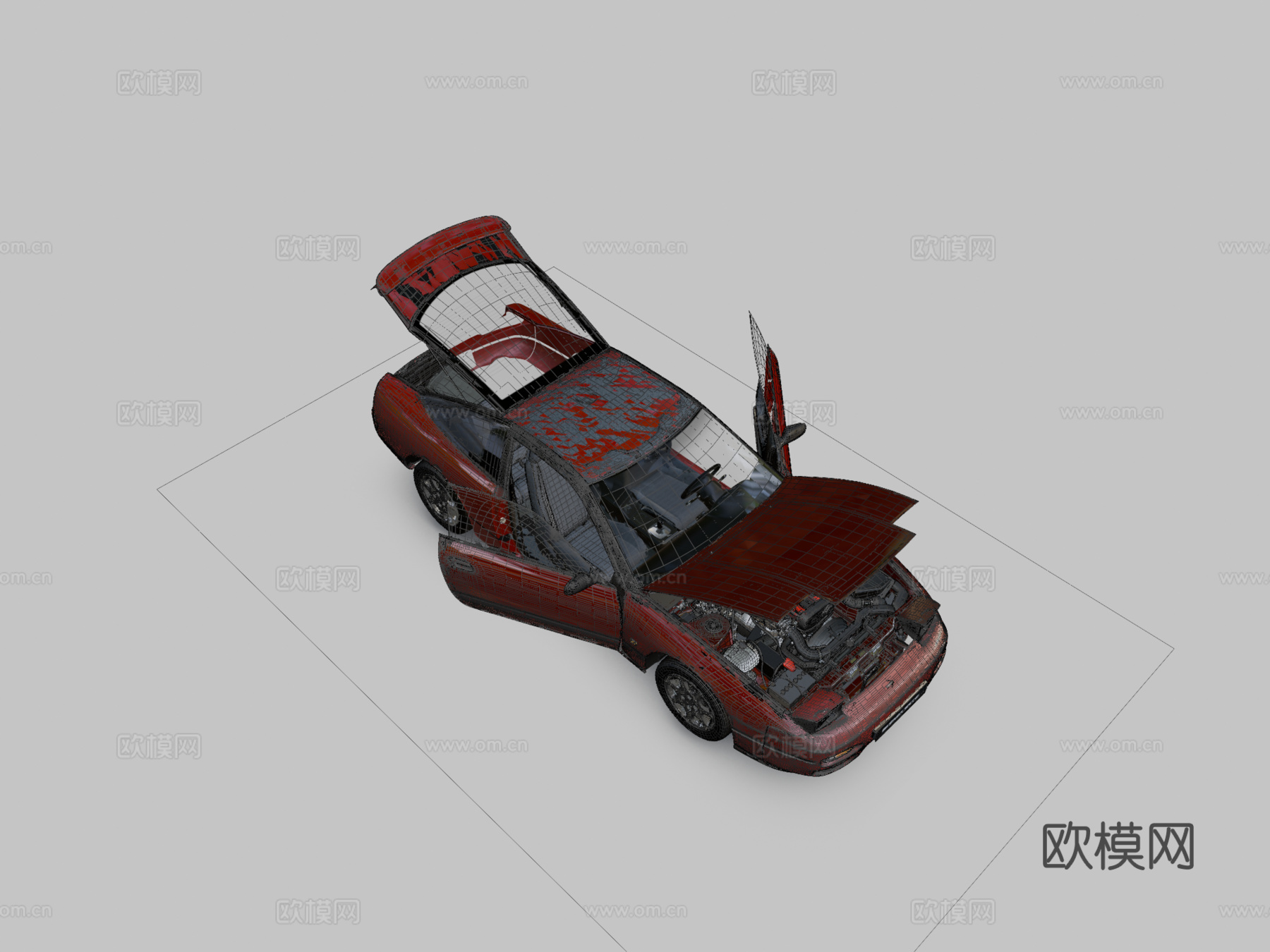 日产200SX S133d模型下载（渲染图2）