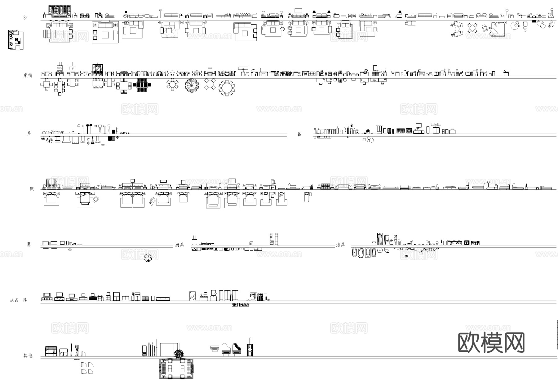 室内建筑景观工装综合CAD图库cad施工图cad施工图
