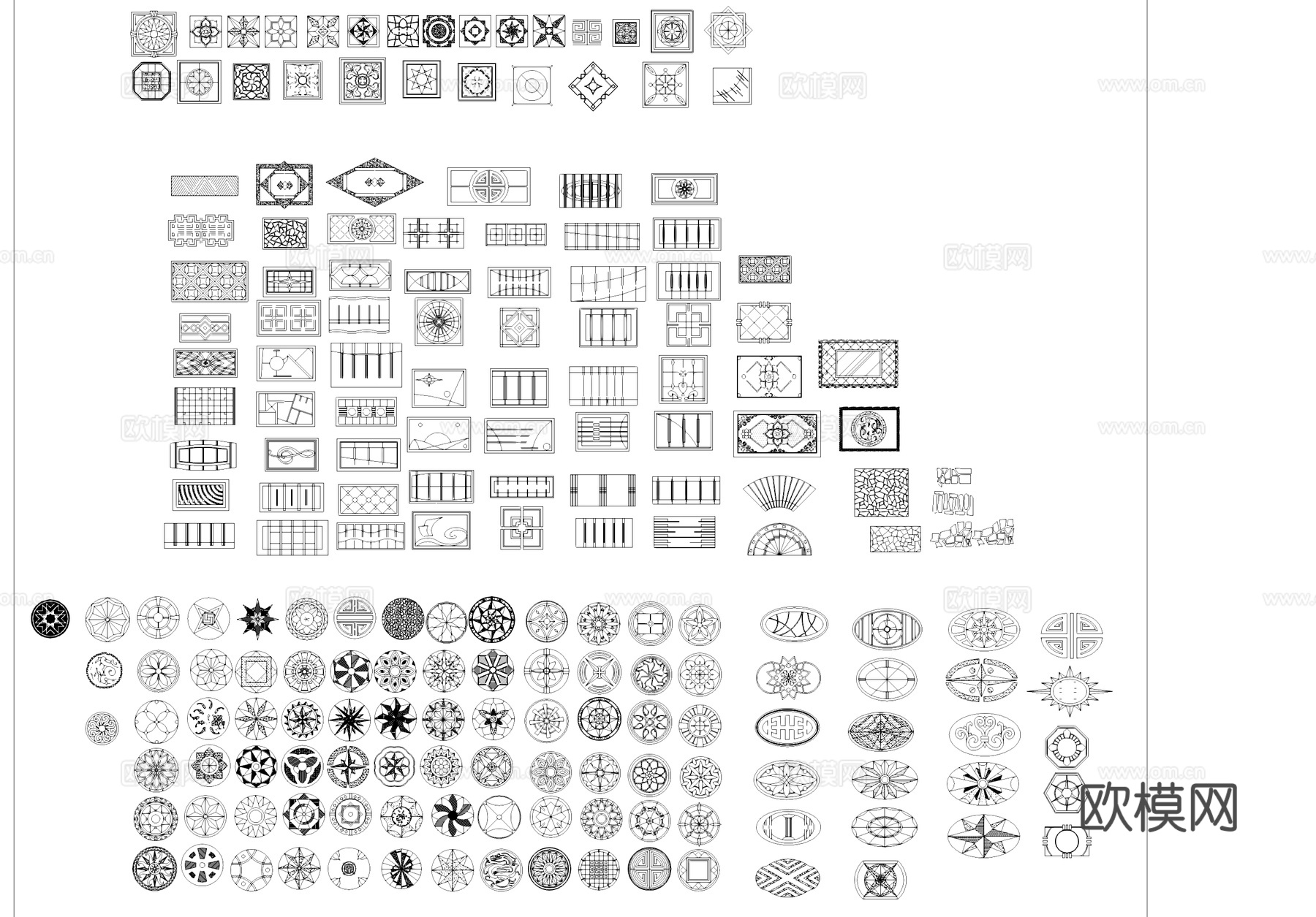 室内建筑景观工装综合CAD图库cad施工图cad施工图