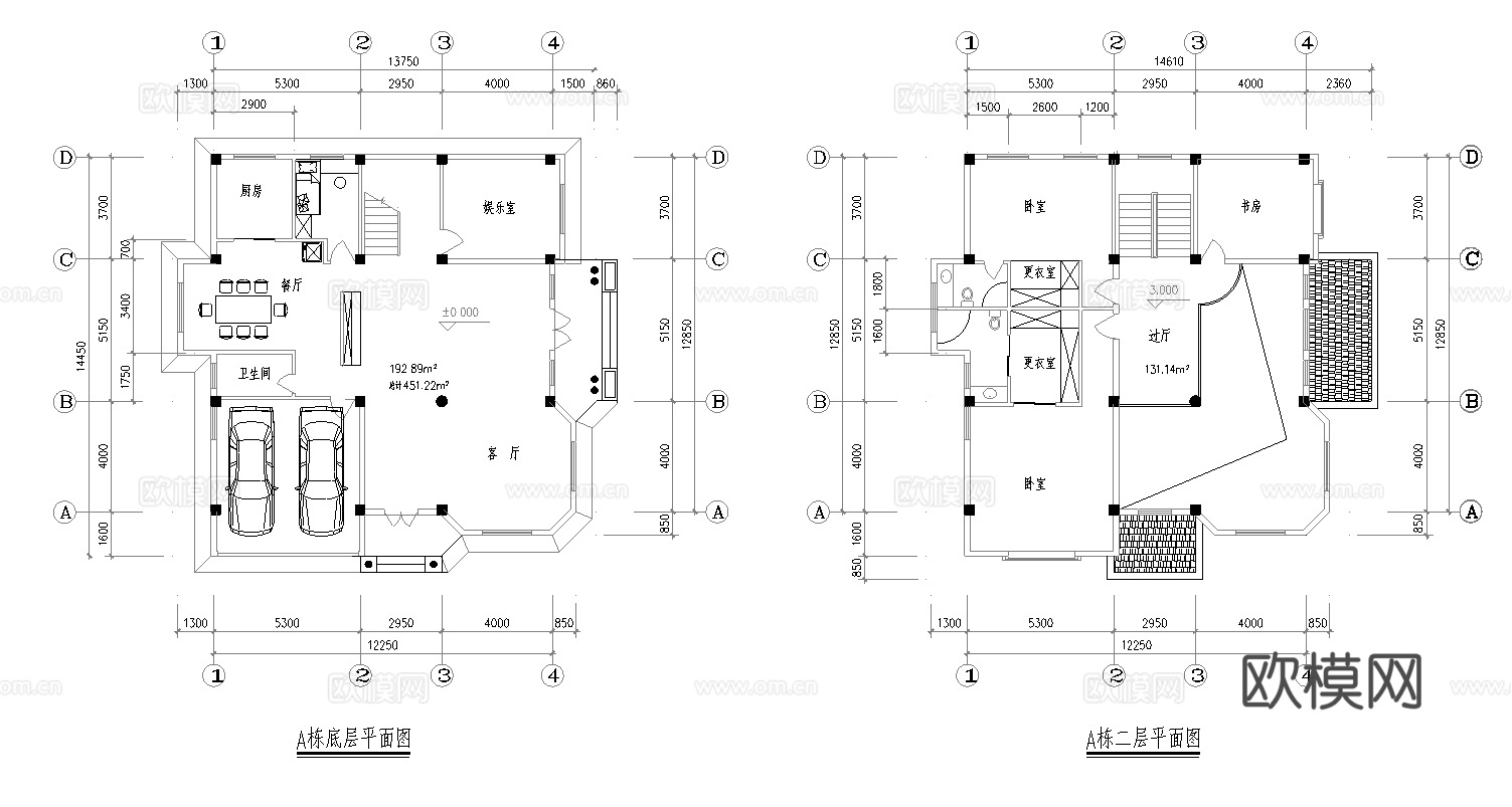 13套自建房三层别墅建筑 最新全套施工图设计cad施工图下载（渲染图7）