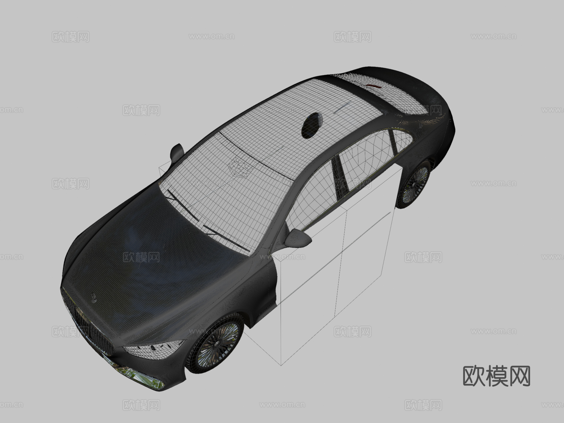 梅赛德斯奔驰迈巴赫20223d模型下载（渲染图2）