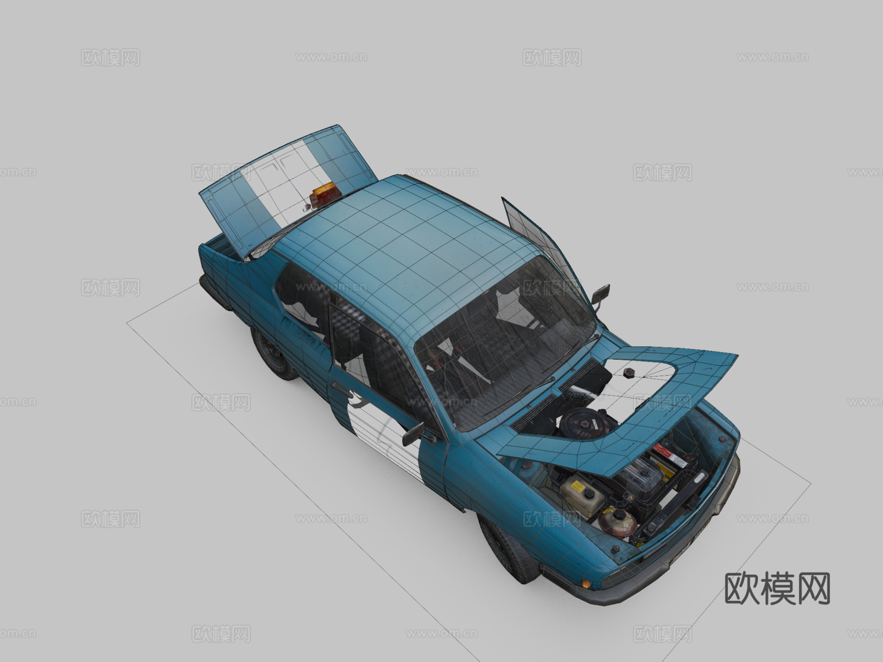 DL陷阱车3d模型下载（渲染图2）