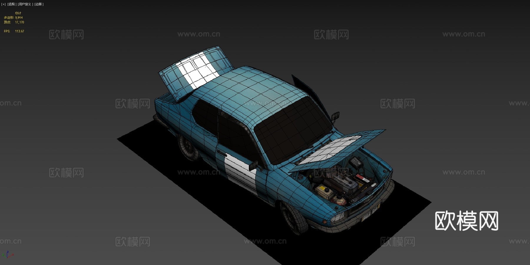 DL陷阱车3d模型下载（渲染图4）